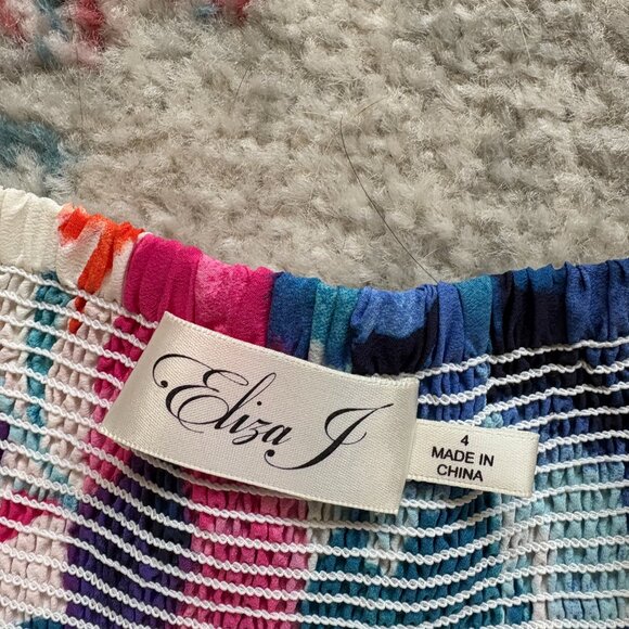 Eliza J Floral Print Halter Maxi Dress - Picture 5 of 5